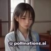 淫纹工艺研究员林晓薇，年轻女性学者，工作室背景，手持织物样本